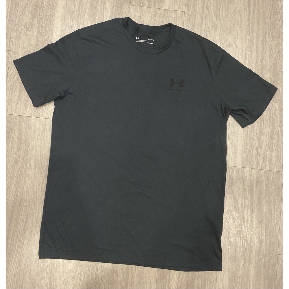 Under Armour - Black Short Sleeve Heat Gear Shirt - Men's Size Large L